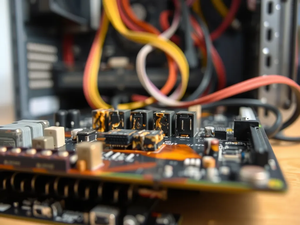 Spalona płyta główna – jak rozpoznać?