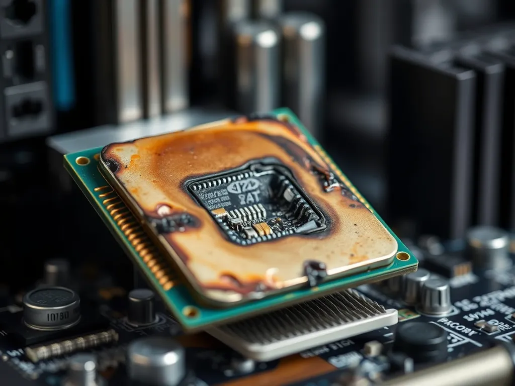 Spalona procesor – jak rozpoznać?