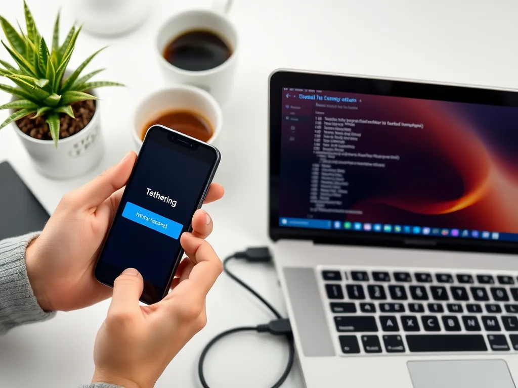 Jak udostępnić internet z telefonu na komputer przez usb?